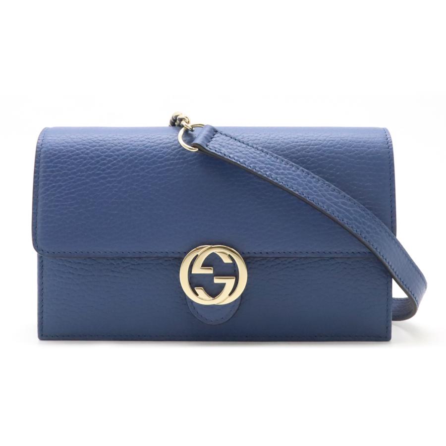 グッチインターロッキングチェーンウォレット GUCCI グッチ 財布 カードケースウォレット レディース インター