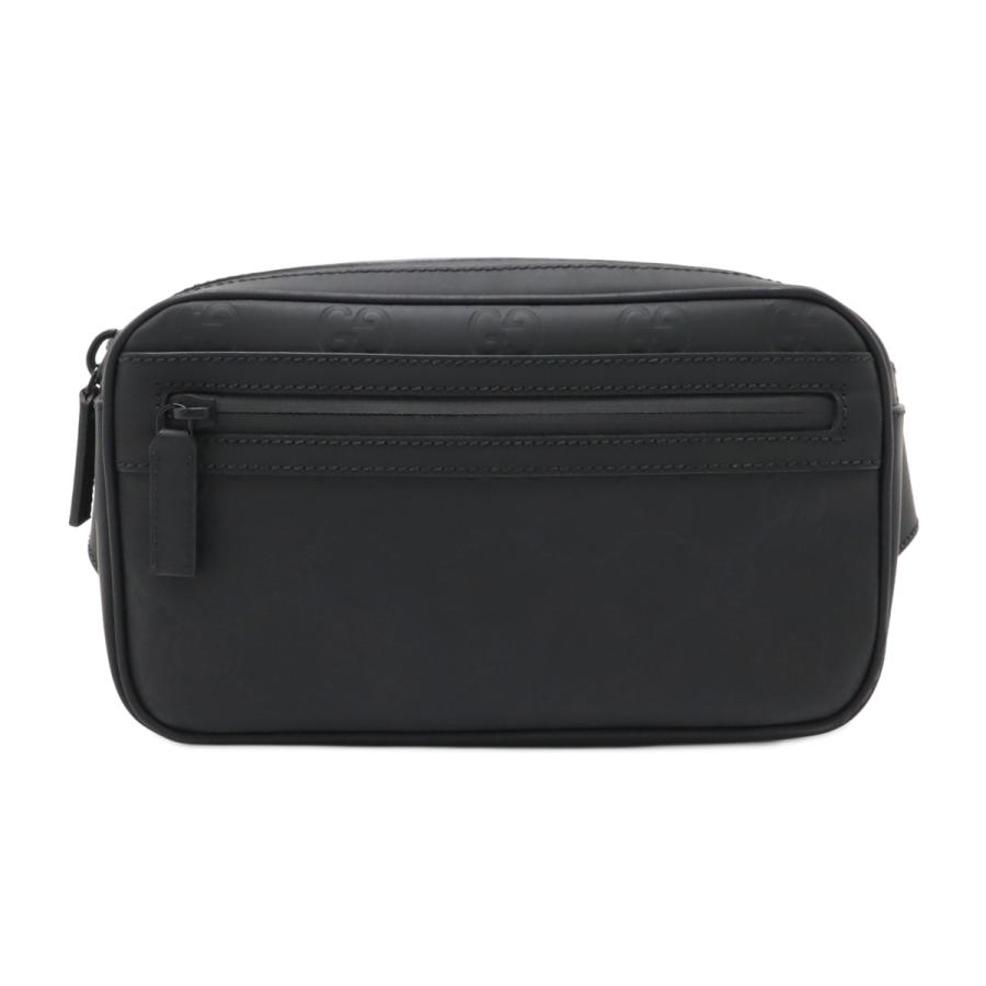GUCCI グッチ GG ラバーエフェクト スモール ベルトバッグ ボディバッグ ウエストポーチ ブラック 黒 771422 GUCCI（グッチ） GG ラバーエフェクト スモール ベルトバッグ ボディ