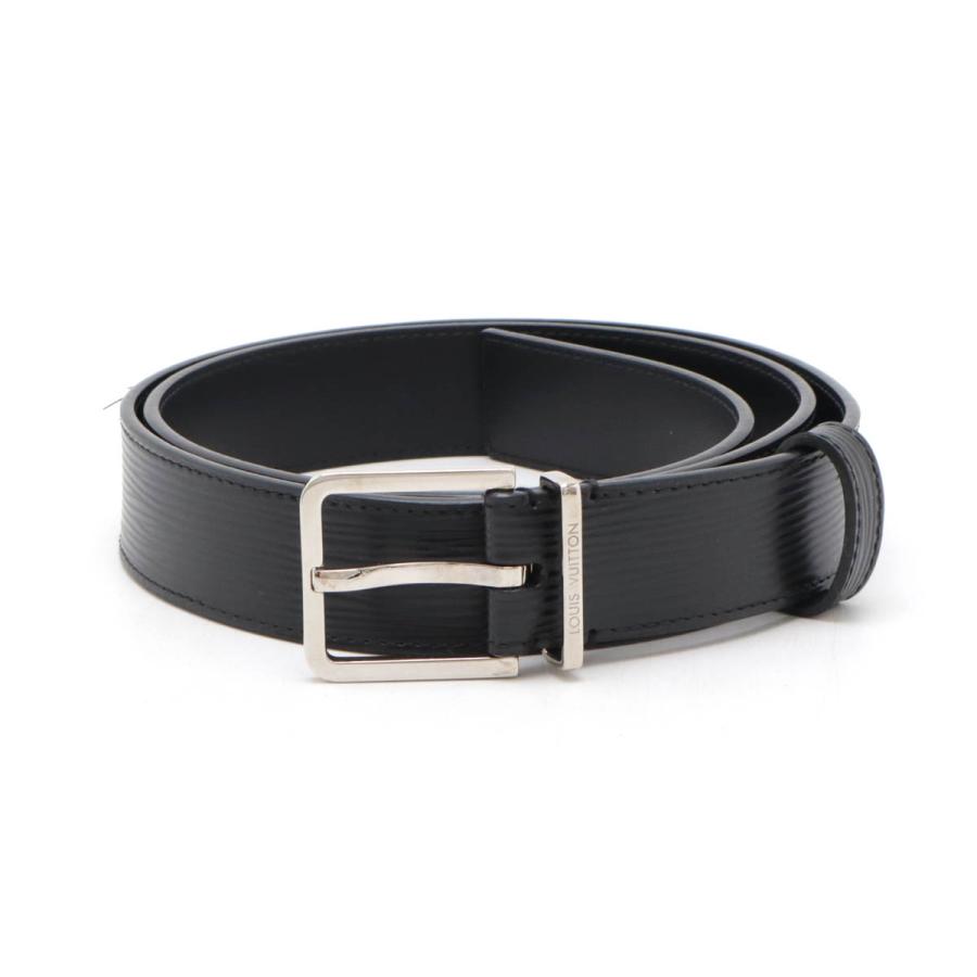 LOUIS VUITTON ルイ ヴィトン エピ サンチュール ギンザ ベルト ノワール 黒 ブラック #90 シルバー金具 M9758U | LOUIS VUITTON