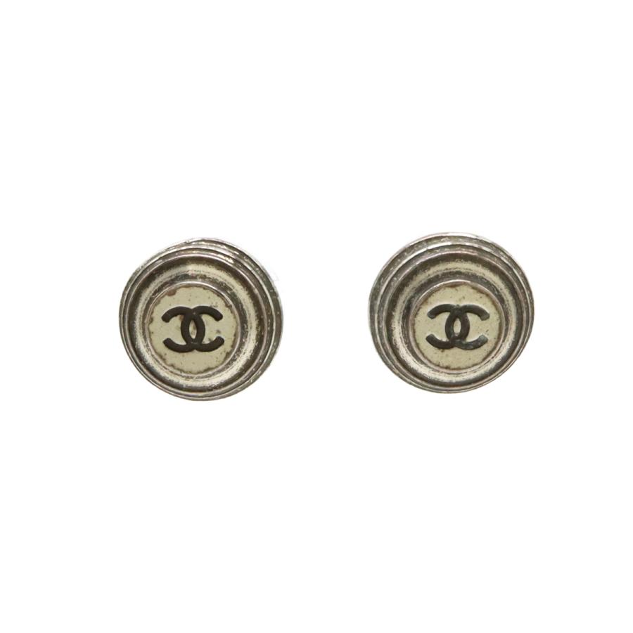CHANEL（シャネル） ココマーク ピアス ラウンド 丸型 メタル シルバー