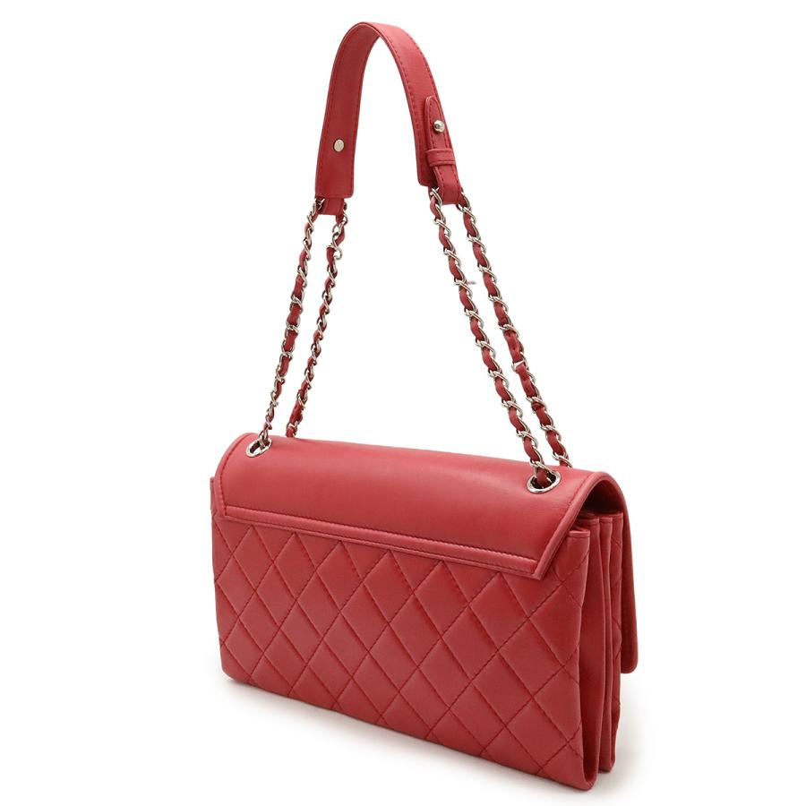 CHANEL シャネル ハンプトンズ ココマーク チェーンショルダー ショルダーバッグ ラムスキン レザー ピンク シルバー金具 CHANEL（シャネル） ハンプトンズ ココマーク チェーンショルダー