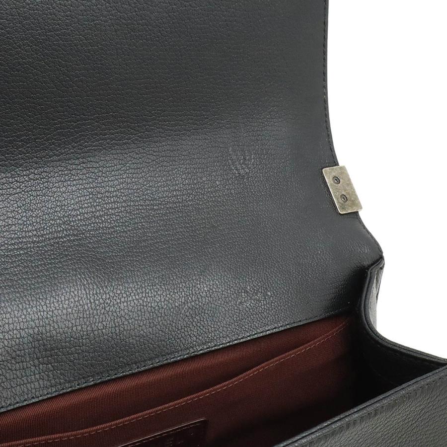 CHANEL シャネル ボーイシャネル25 ココマーク チェーンショルダー ショルダーバッグ 斜め掛け レザー エナメル ブラック 黒 | CHANEL | 05