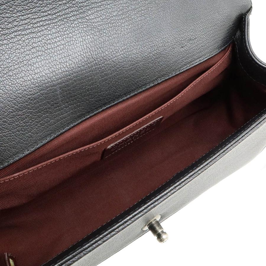 CHANEL シャネル ボーイシャネル25 ココマーク チェーンショルダー ショルダーバッグ 斜め掛け レザー エナメル ブラック 黒 | CHANEL | 06