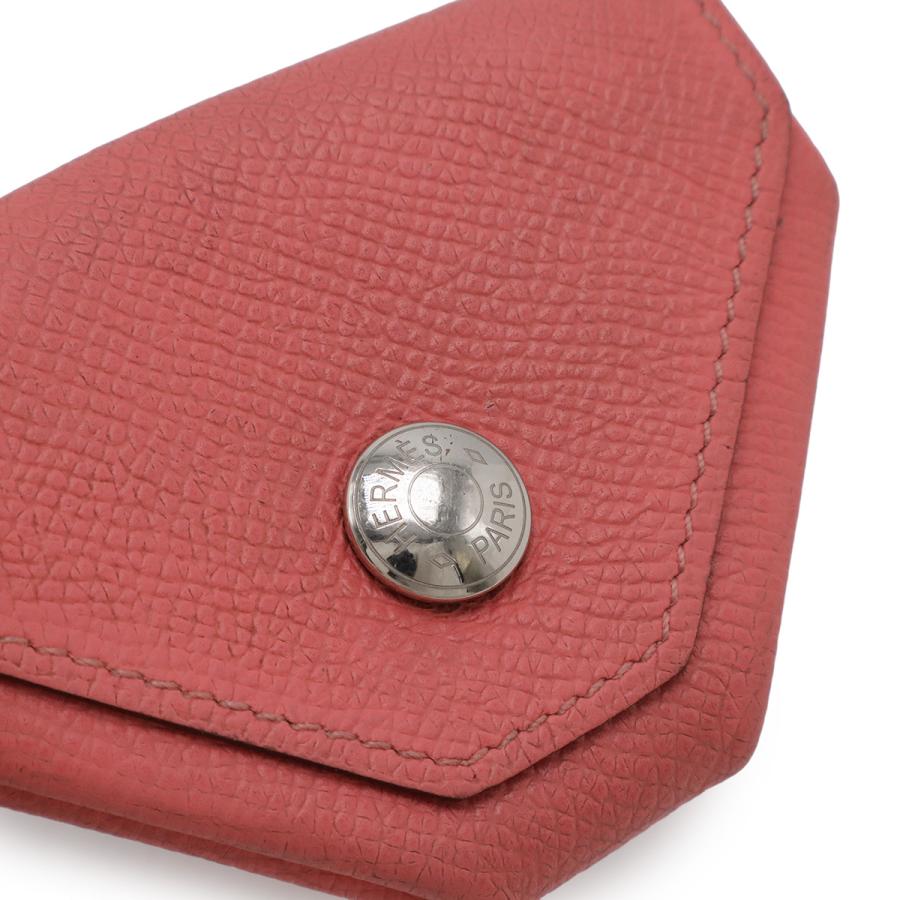 HERMES エルメス ル ヴァンキャトル ルヴァンキャトル コインケース 小銭入れ ヴォーエプソン ローズアザレ ピンク シルバー金具 C刻印 | HERMES | 03