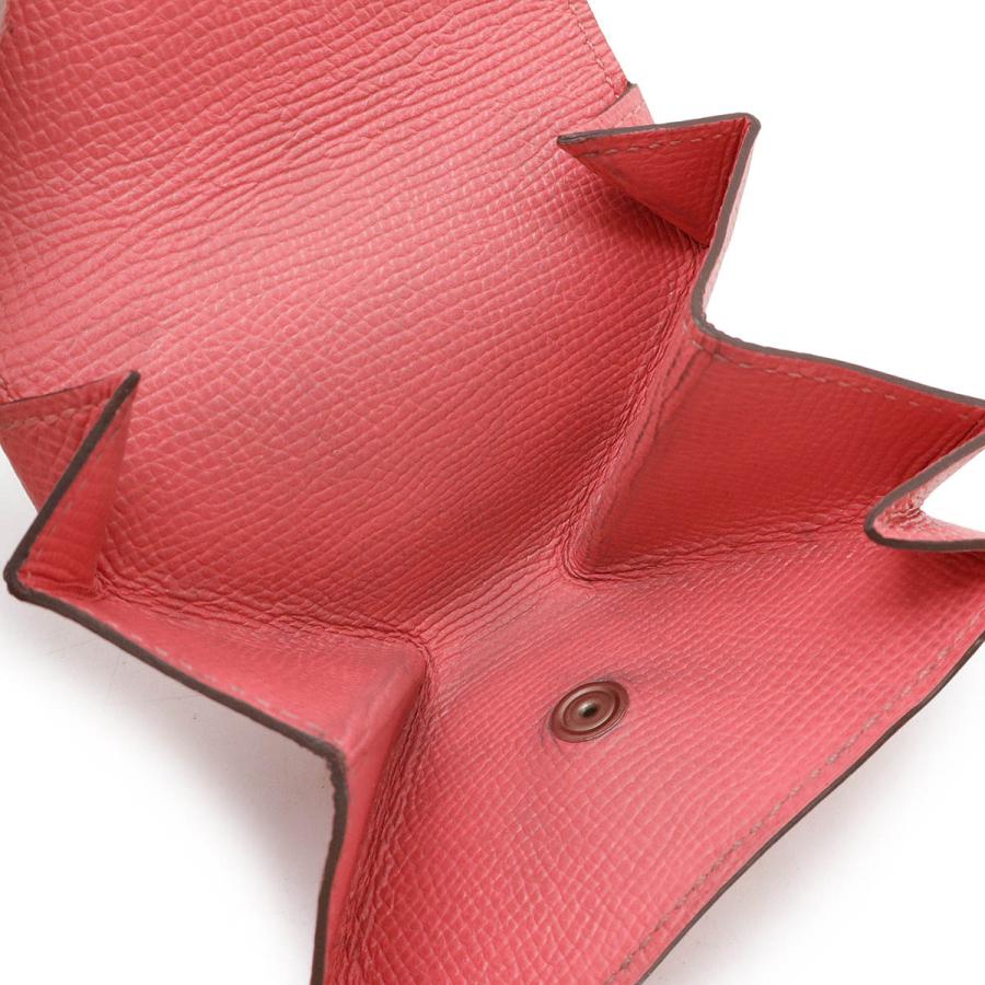 HERMES エルメス ル ヴァンキャトル ルヴァンキャトル コインケース 小銭入れ ヴォーエプソン ローズアザレ ピンク シルバー金具 C刻印 | HERMES | 04