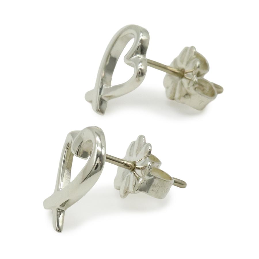 Tiffany&Co. ティファニー AG925ピアス ラビングハート 袋あり TIFFANY&Co.（ティファニー） パロマピカソ ラビングハート ピアス