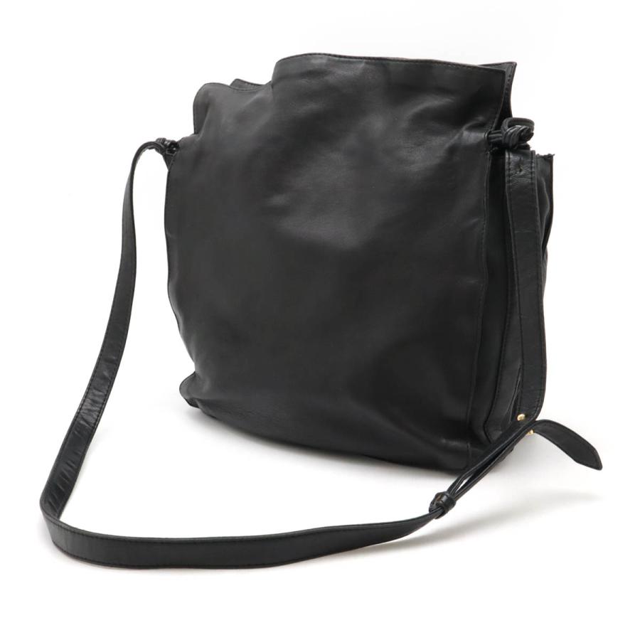 LOEWE ロエベ アナグラム ショルダーバッグ 斜め掛け レザー ブラック 黒 ゴールド金具 | LOEWE | 01