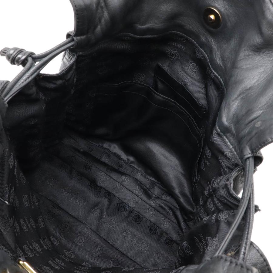 LOEWE ロエベ アナグラム ショルダーバッグ 斜め掛け レザー ブラック 黒 ゴールド金具 | LOEWE | 04