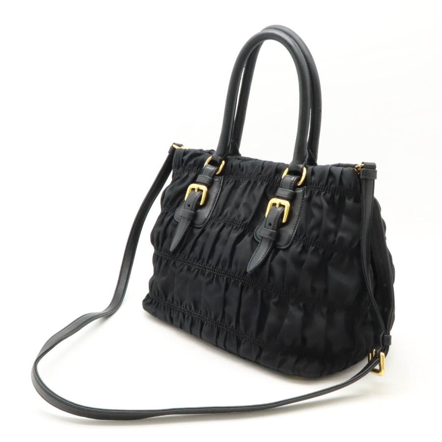 PRADA プラダ ギャザー ハンドバッグ トートバッグ 2WAY