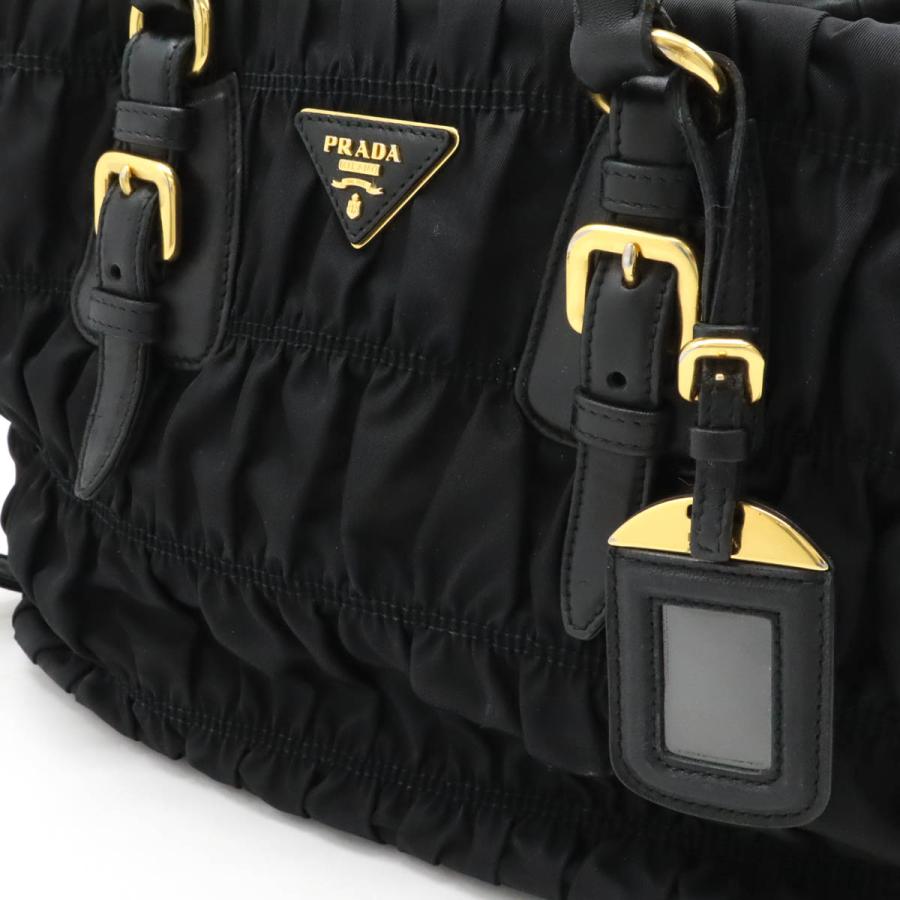 PRADA プラダ ギャザー ハンドバッグ トートバッグ 2WAY ショルダー