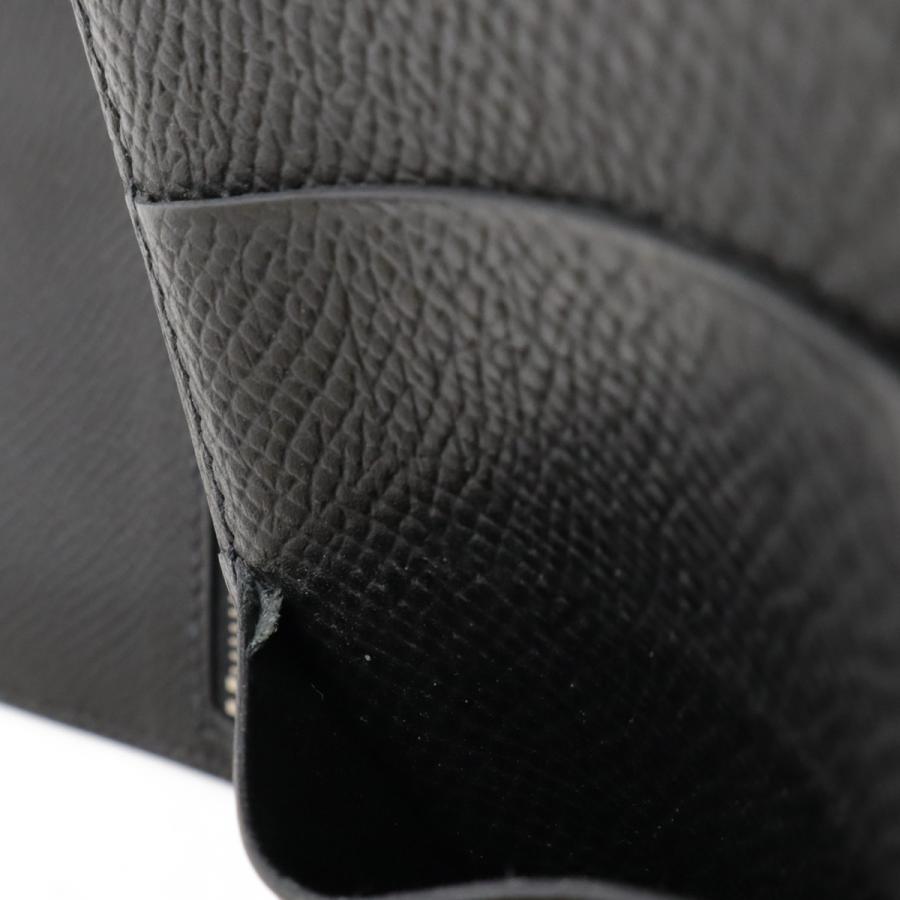 HERMES エルメス ベアンスフレ 2つ折長財布 二つ折り長財布 ヴォーエプソン レザー ブラック 黒 シルバー金具 □K刻印 | HERMES | 06