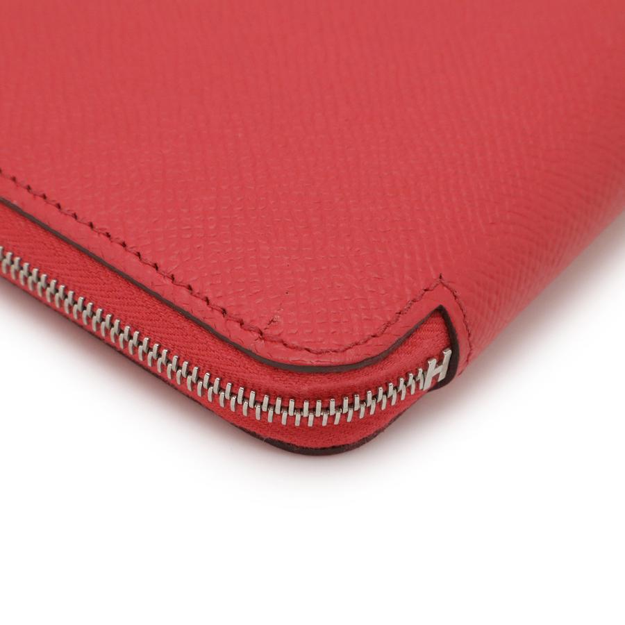 HERMES エルメス アザップロング シルクイン ラウンドファスナー 長財布 ヴォーエプソン レザー ローズエクストリーム ピンク | HERMES | 02
