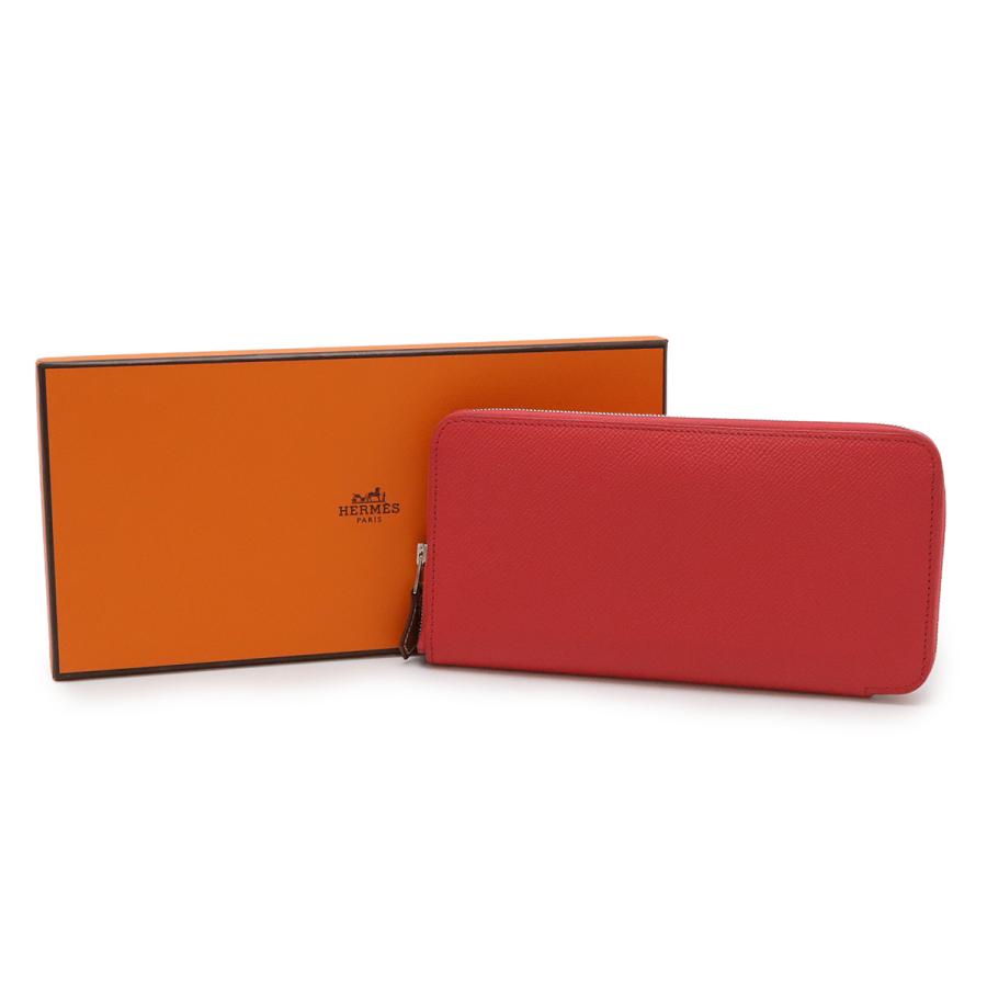 HERMES エルメス アザップロング シルクイン ラウンドファスナー 長財布 ヴォーエプソン レザー ローズエクストリーム ピンク | HERMES | 06