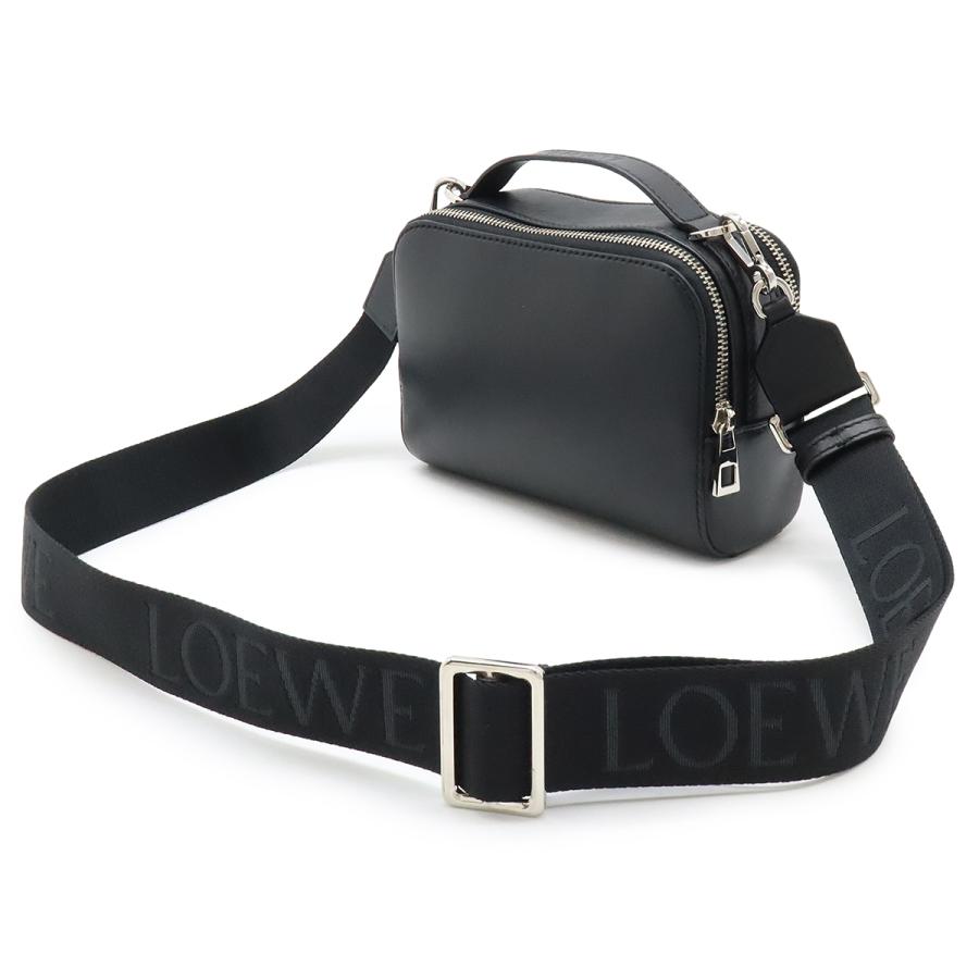 LOEWE ロエベ ショルダーバッグ アナグラム カメラ 本革 ブラック黒