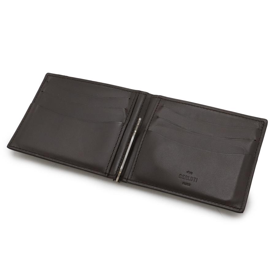 Berluti ベルルッティ フィギュア コンパクトウォレット 2つ折札入れ 二つ折り財布 マネークリップ ビルクリップ スクリットレザー カーキブラウン | Berluti | 03