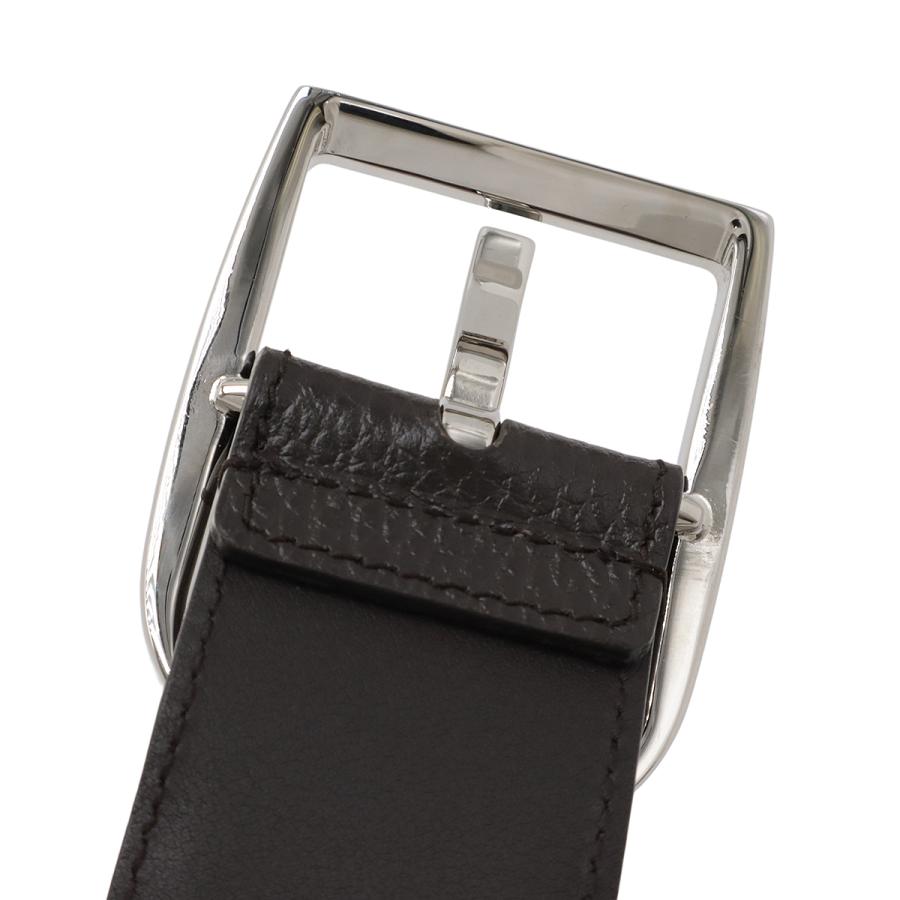 GUCCI グッチ GGキャンバス ベルト レザー カーキベージュ ダークブラウン #95 シルバー金具 アウトレット品 449716 | GUCCI | 03