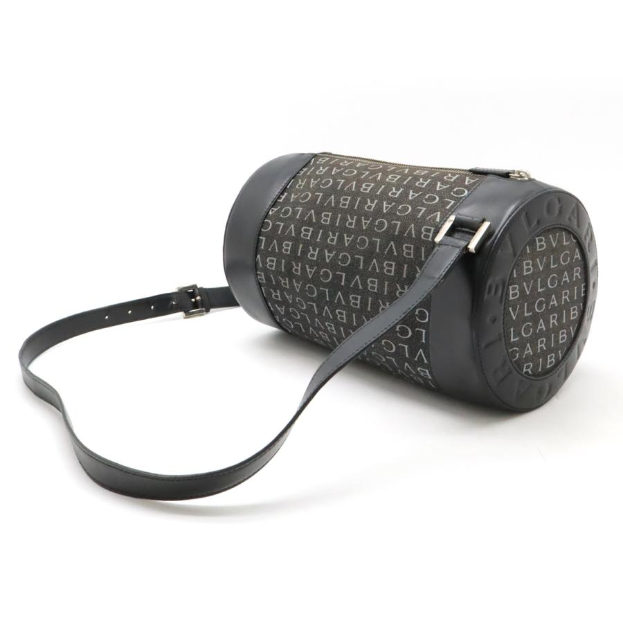 BVLGARI ブルガリ ロゴマニア ドラムバッグ ビーゼロワン ブラック