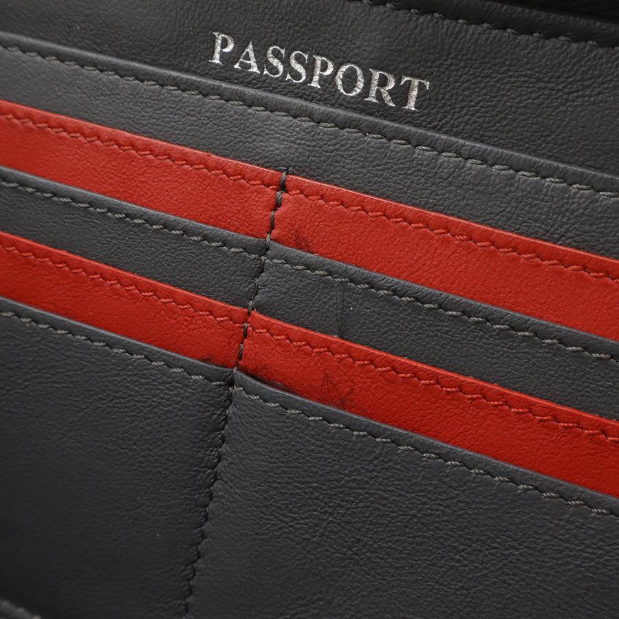 FENDI フェンディ ズッカ ロゴバンド トラベルウォレット ラウンドファスナー 長財布 オーガナイザー レザー グレー シルバー金具 7M0276 | FENDI | 05