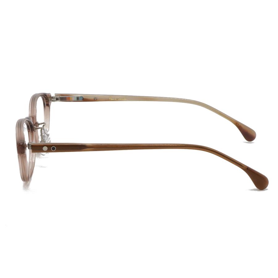 Paul Smith ポール スミス ポールスミス 眼鏡 めがね 伊達メガネ メガネフレーム オーバル型 度なし クリアブラウン 49□18 138 | Paul Smith | 01