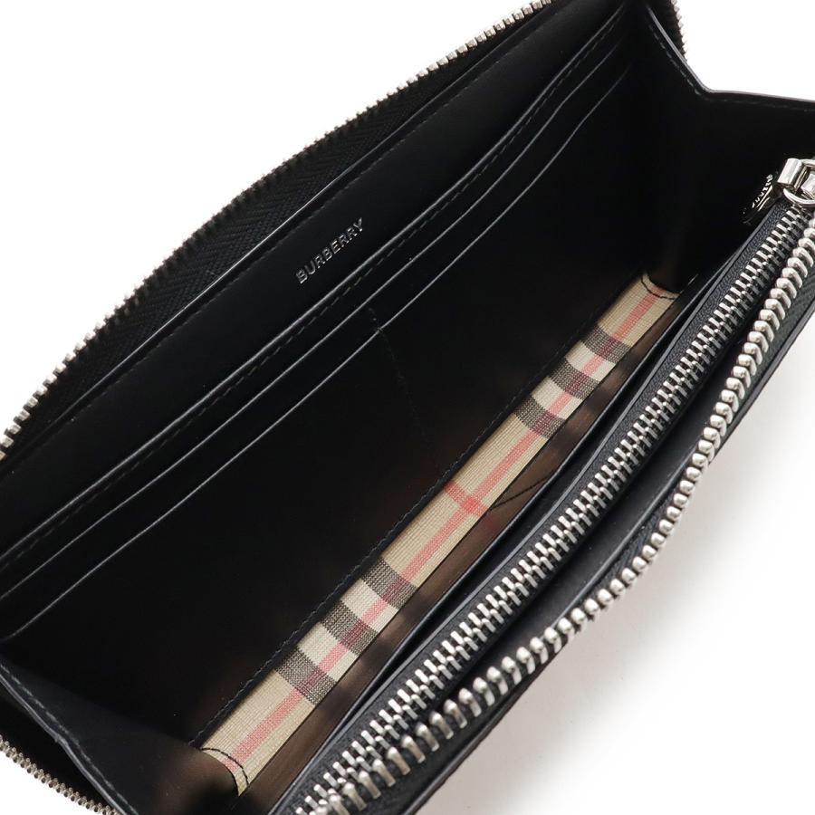 BURBERRY バーバリー ノバチェック チェック柄 ラウンドファスナー 長財布 PVC レザー ベージュ ブラック ボルドー シルバー金具 | BURBERRY | 04