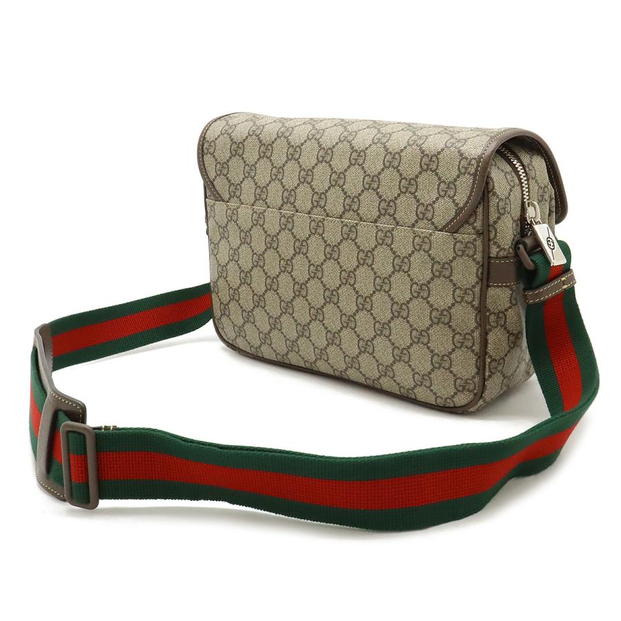 GUCCI グッチ GGスプリーム シェリーライン メッセンジャーバッグ ショルダーバッグ 斜め掛け PVC ベージュ モカブラウン グリーン | GUCCI | 01