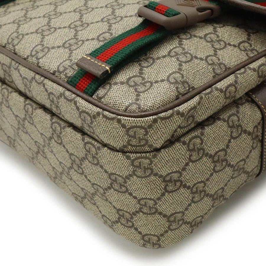 GUCCI グッチ GGスプリーム シェリーライン メッセンジャーバッグ ショルダーバッグ 斜め掛け PVC ベージュ モカブラウン グリーン | GUCCI | 02