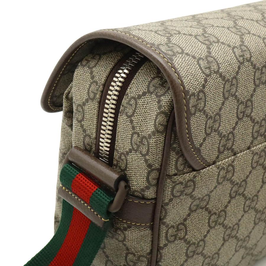 GUCCI グッチ GGスプリーム シェリーライン メッセンジャーバッグ ショルダーバッグ 斜め掛け PVC ベージュ モカブラウン グリーン | GUCCI | 03