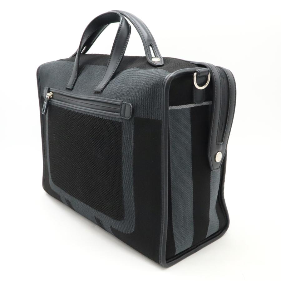 FENDI フェンディ ビジネスバッグ ハンドバッグ ロゴ メッシュ レザー ブラック 黒 グレー シルバー金具 ショルダー欠品 7VA400 | FENDI | 01