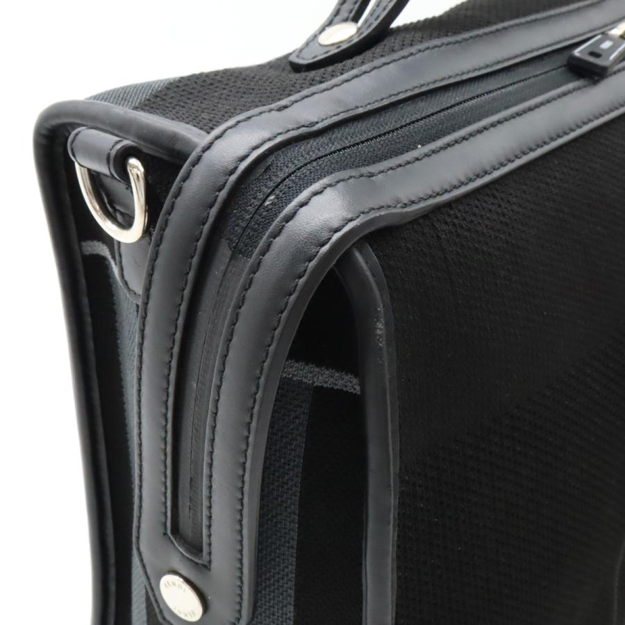 FENDI フェンディ ビジネスバッグ ハンドバッグ ロゴ メッシュ レザー ブラック 黒 グレー シルバー金具 ショルダー欠品 7VA400 | FENDI | 07