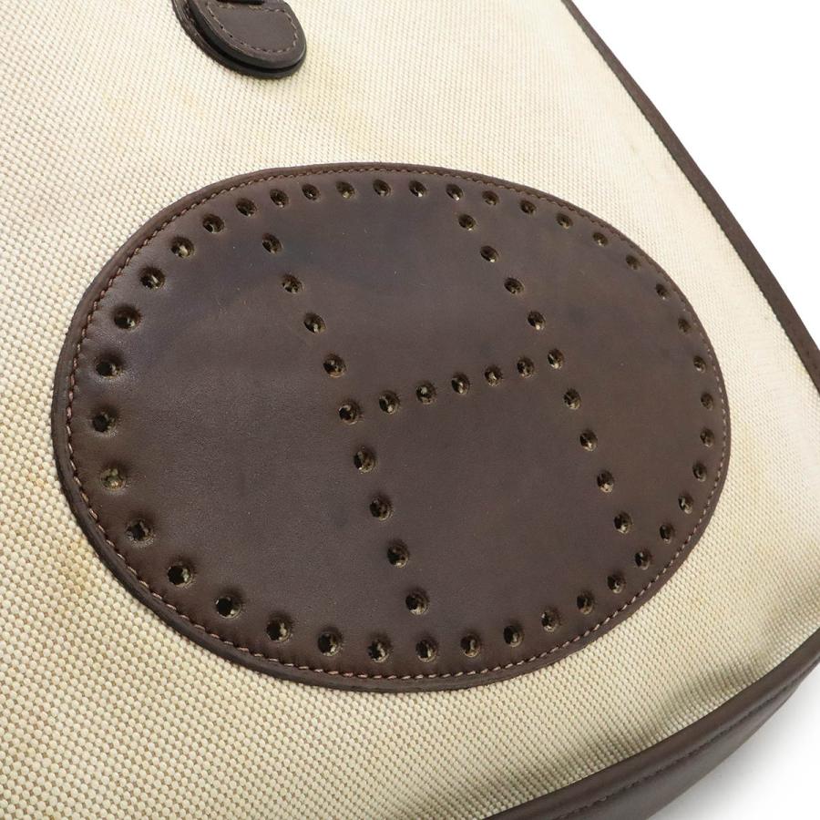 HERMES エルメス エヴリン エブリンI エブリン1 PM ショルダーバッグ 肩掛け トワルアッシュ レザー ナチュラル ダークブラウン □E刻印 | HERMES | 08