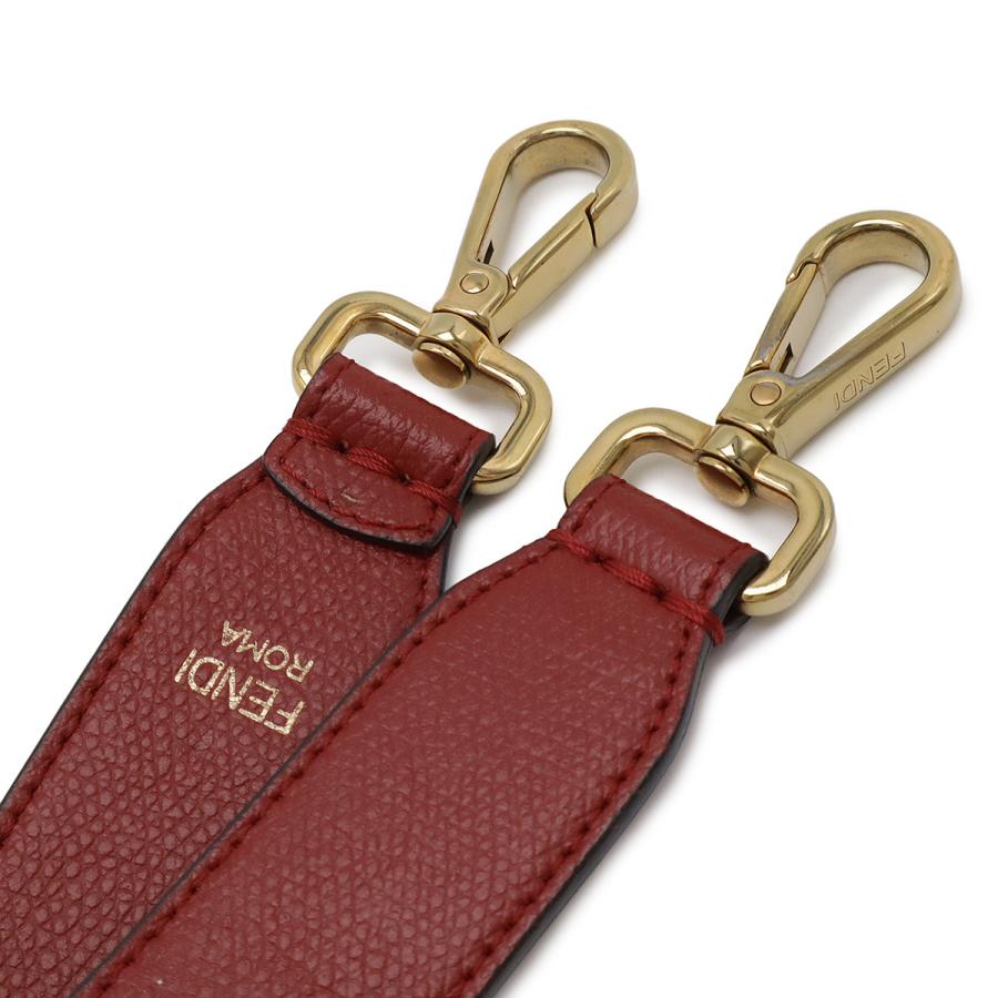 FENDI フェンディ モン トレゾール ショルダーバッグ ワンショルダー ミニバッグ 2WAY 巾着型 レザー レッド 赤 ゴールド金具 8BS010 | FENDI | 05
