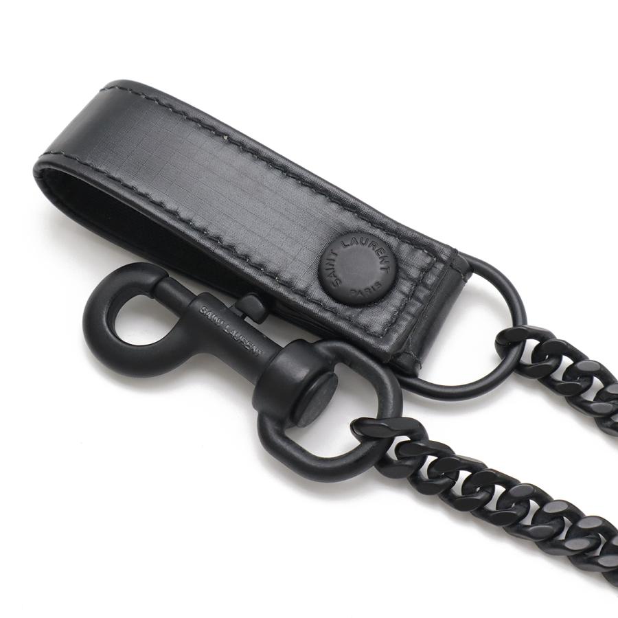 SAINT LAURENT PARIS サン ローラン パリ YSL イブサンローラン NUXX ヌックス チェーンウォレット 3つ折財布 三つ折り ナイロン ブラック 584378 |  | 03