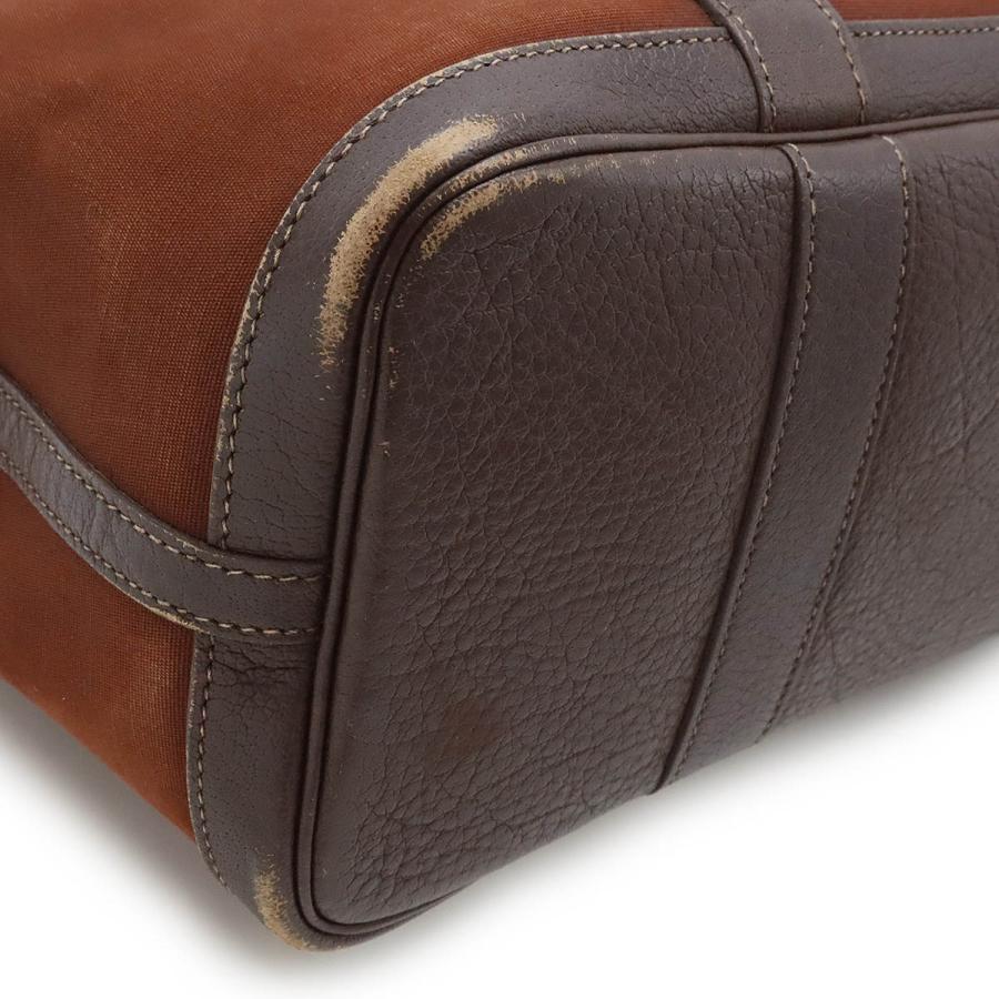HERMES エルメス ガーデンパーティTPM トートバッグ ハンドバッグ 2WAY ショルダーバッグ トワルオフィシエ キャンバス レザー ブラウン 茶 HERMES（エルメス） ガーデンパーティTPM トートバッグ ハンドバッグ
