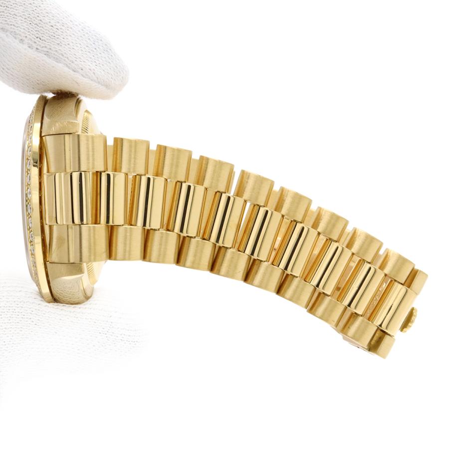 ROLEX ロレックス デイデイト シャンパン文字盤 ベゼルダイヤ K18YG 750YG イエローゴールド無垢 N番 メンズ AT オートマ 腕時計 18348A | ROLEX | 07