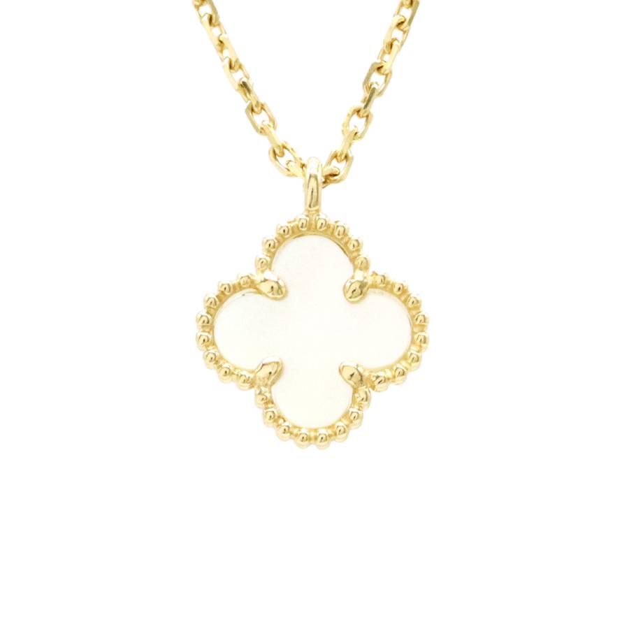 Van Cleef & Arpels ヴァン クリーフ & アーペル VCA スウィートアルハンブラ ペンダント ネックレス K18YG シェル VCARF69100 | Van Cleef ＆ Arpels