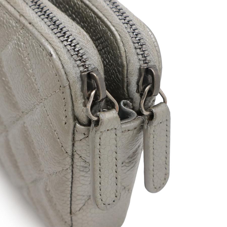 CHANEL（シャネル） マトラッセ Wジップチェーンウォレット チェーン