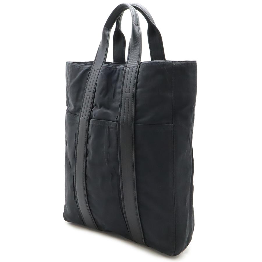 HERMES エルメス アカプルコ カバスMM トートバッグ ラージトート ハンドバッグ 縦長 ナイロン レザー ブラック 黒 | HERMES | 01