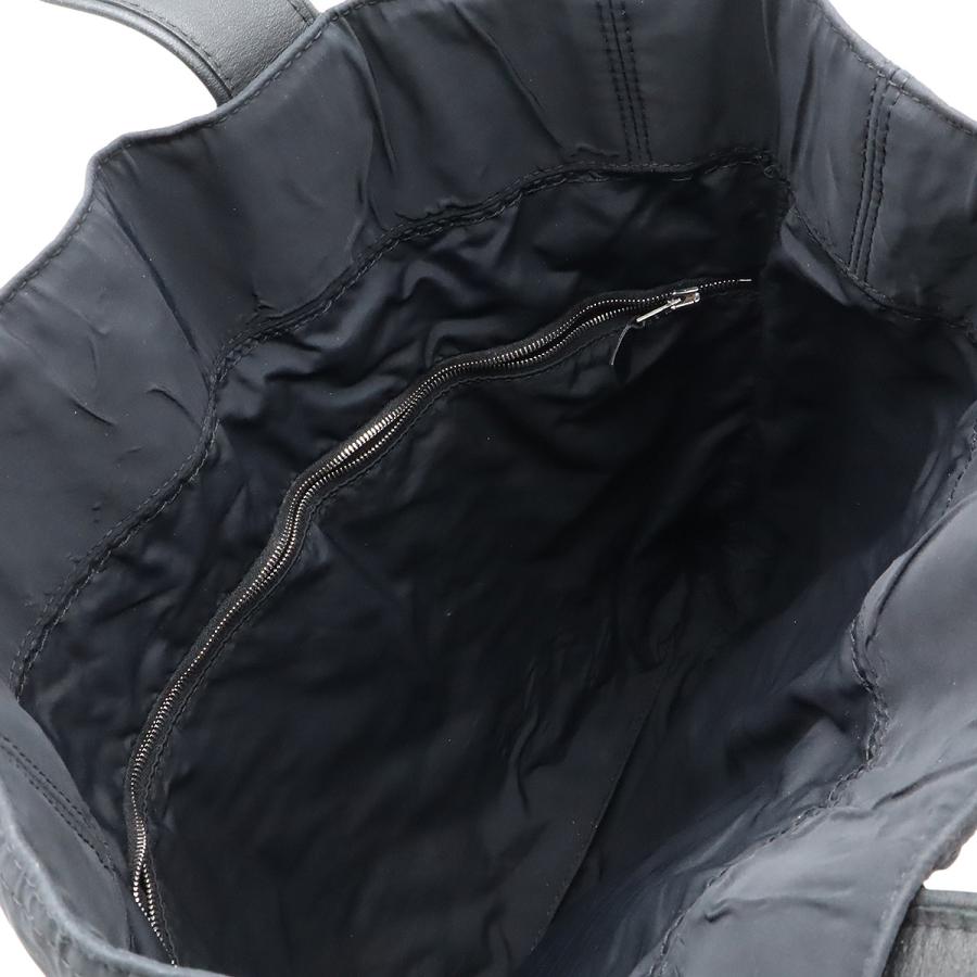 HERMES エルメス アカプルコ カバスMM トートバッグ ラージトート ハンドバッグ 縦長 ナイロン レザー ブラック 黒 | HERMES | 04