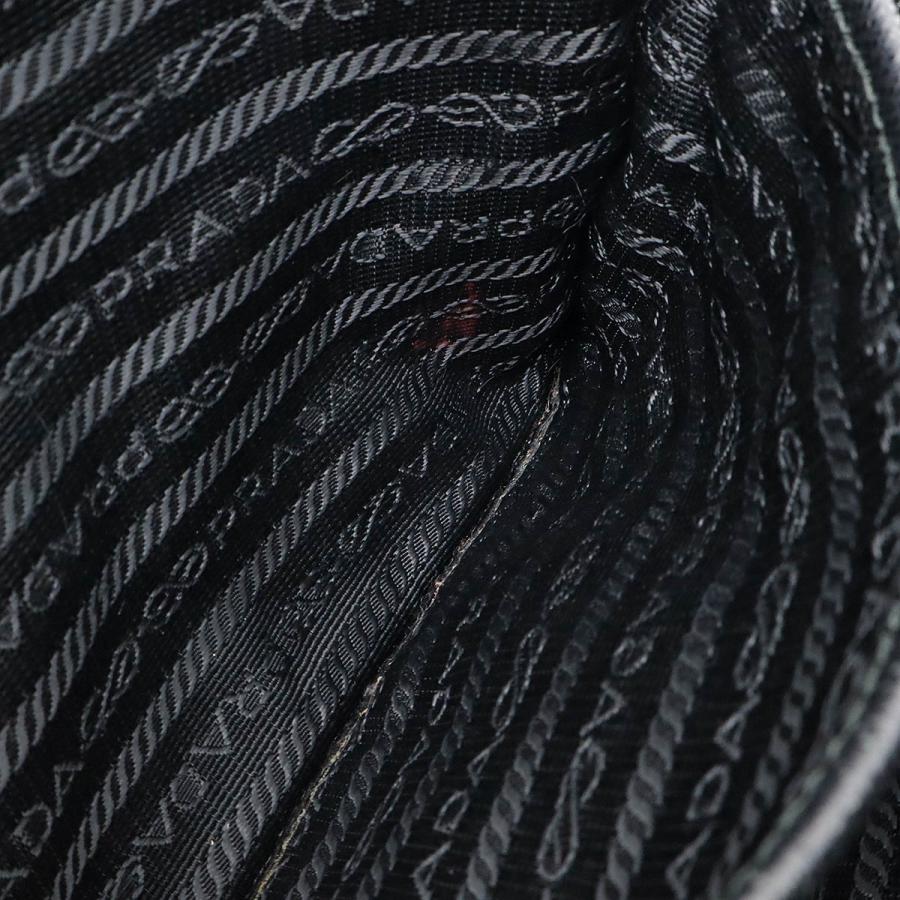 PRADA プラダ TESSUTO IMPUNTU キルティング ショルダーバッグ ナイロン レザー NERO ブラック 黒 国内アウトレット購入品 1BH910 | PRADA | 08