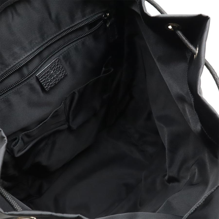 GUCCI グッチ GGナイロン バックパック リュックサック デイパック ナイロン レザー 黒 ブラック シルバー金具 387071 | GUCCI | 05