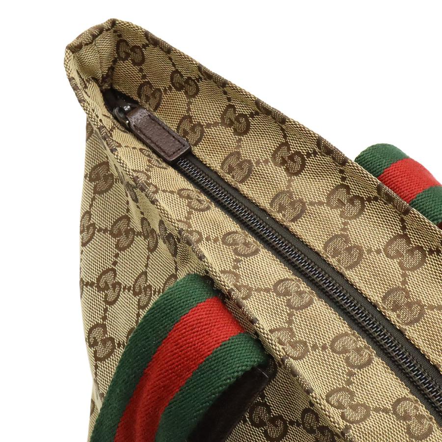 GUCCI グッチ GGキャンバス シェリーライン トートバッグ