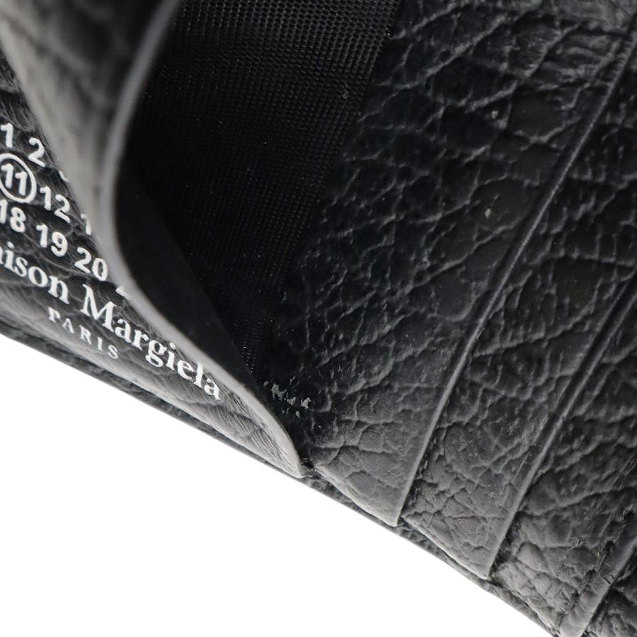 Maison Margiela メゾン マルジェラ バイフォールドウォレット 2つ折財布 二つ折り財布 レザー ブラック 黒 シルバー金具 S56UI0140 |  | 06