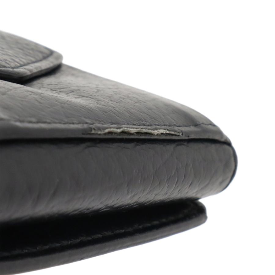 Maison Margiela メゾン マルジェラ トリフォールド ウォレット 3つ折財布 三つ折り財布 レザー ブラック 黒 シルバー金具 S56UI0150 Maison Margiela メゾン マルジェラ トリフォールド ウォレット 3つ折