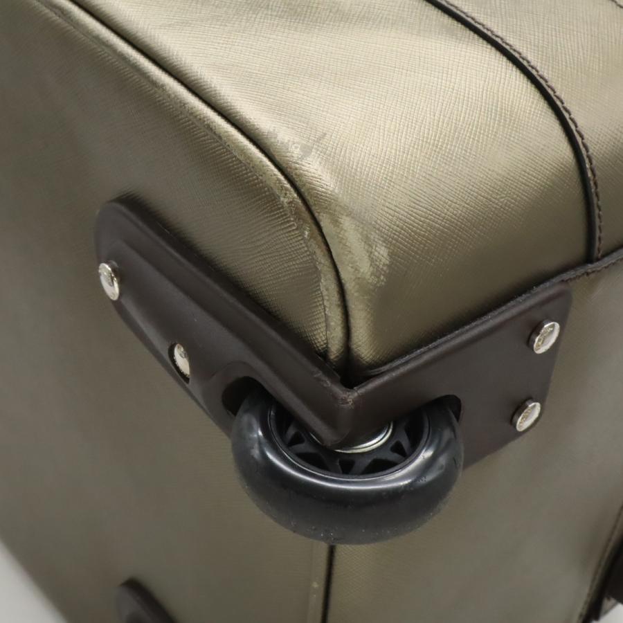 PRADA プラダ キャリーケース キャリーバッグ トラベルバッグ 旅行 サフィアーノレザー PIOMBO シャンパンゴールド系 国内ブティック購入品 VV031M | PRADA | 08