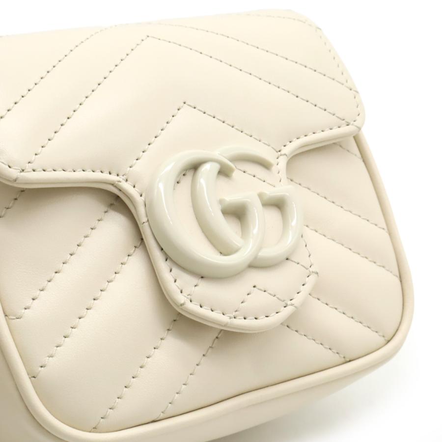 GUCCI（グッチ） GGマーモント ポシェット ミニバッグ チェーン