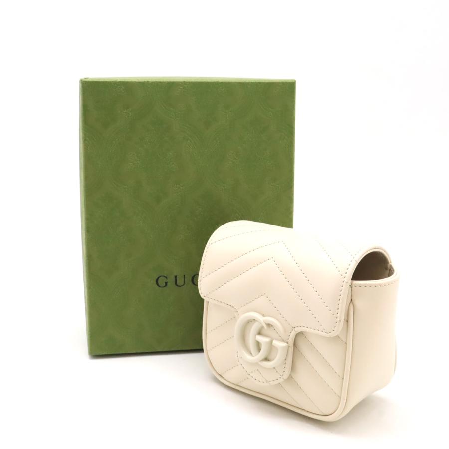 GUCCI（グッチ） GGマーモント ポシェット ミニバッグ チェーン