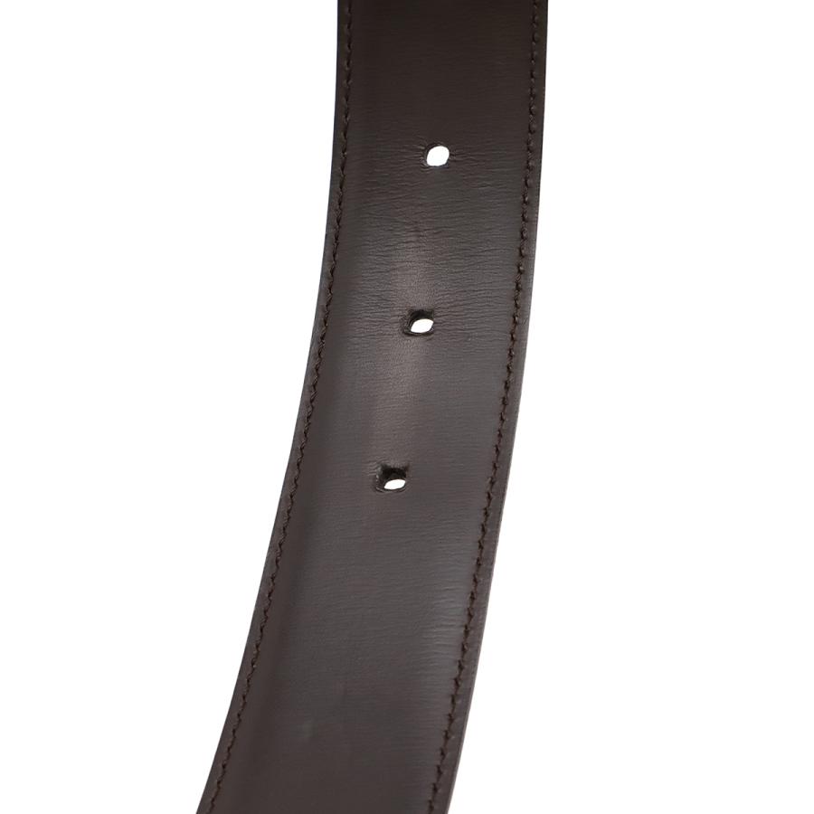 Cartier カルティエ C アロンジェ リバーシブル ベルト レザー ブラック 黒 ダークブラウン ゴールド金具 実寸約96cm カット済 L5000171 | Cartier | 05