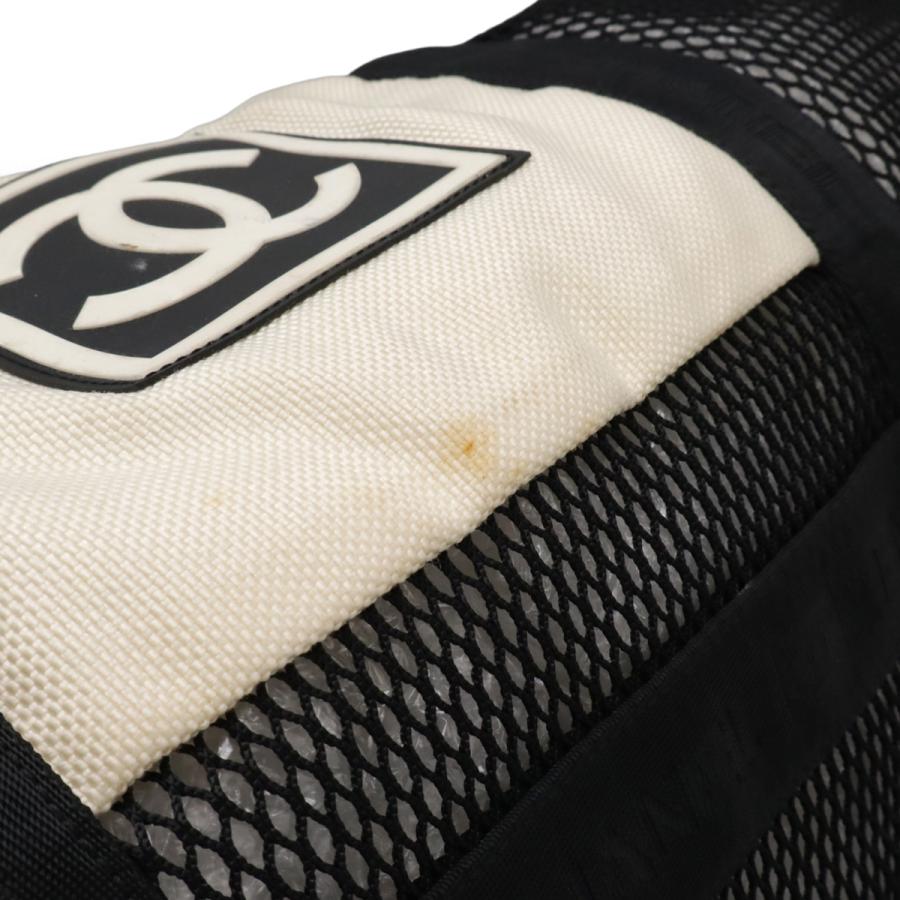 CHANEL シャネル スポーツライン ボストンバッグ 旅行バッグ トラベルバッグ ショルダーバッグ ナイロン グレー ブラック 黒 ホワイト 白 | CHANEL | 03