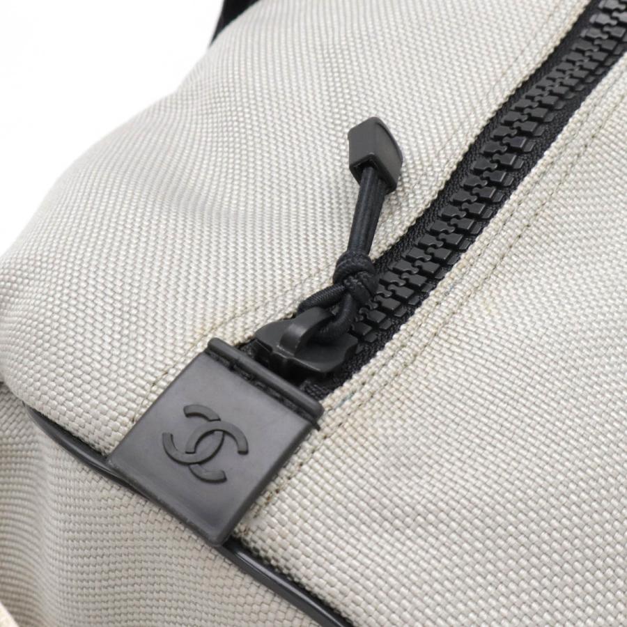 CHANEL シャネル スポーツライン ボストンバッグ 旅行バッグ トラベルバッグ ショルダーバッグ ナイロン グレー ブラック 黒 ホワイト 白 | CHANEL | 05