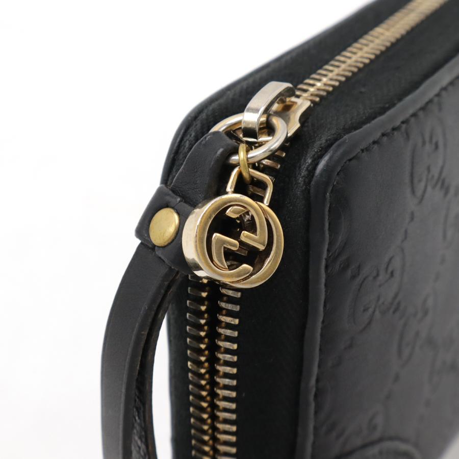 GUCCI グッチ BREE ブリー グッチシマ マイクログッチシマ ラウンドファスナー 長財布 レザー ブラック 黒 ゴールド金具 323397 | GUCCI | 03